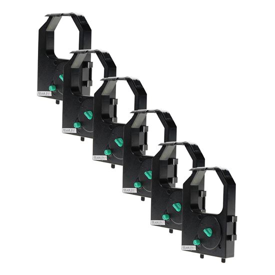 Compatible IBM IBM 2380 2390 (1040930) POS Ribbon, Black 3.5 Million Characters, 6 Cartridge Value Pack, Made in USA 1