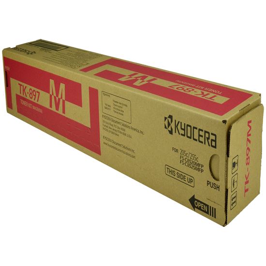 OEM Copystar TK-897M (1T02K0BUS0) Toner Cartridge, Magenta 6K Yield 1