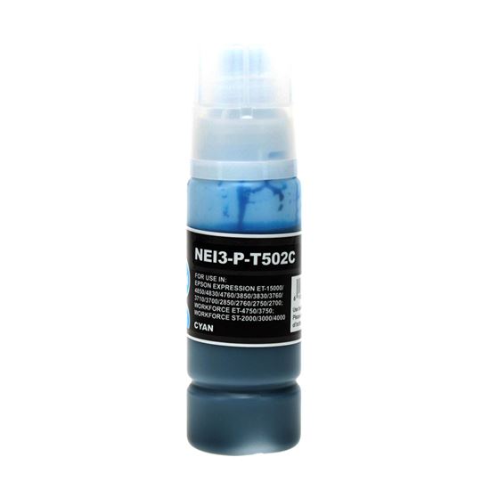 Compatible Epson 502, 522 (T502220, T522220) Ink Bottle, Cyan 6000 Yield 1