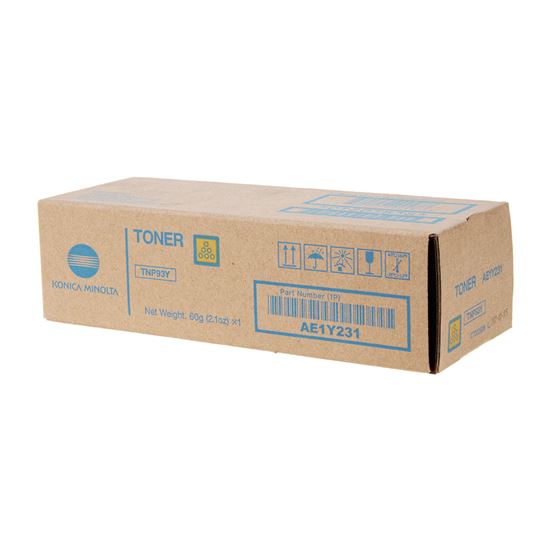 OEM Konica Minolta TNP93Y (AE1Y231) Toner Cartridge, Yellow 4K Yield 1