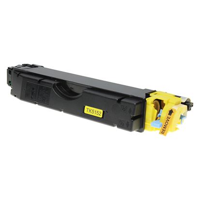 Compatible Kyocera Mita TK-5152Y (1T02NSAUS0) Toner Cartridge, Yellow 10K Yield, TAA Compliant, Made in USA 1