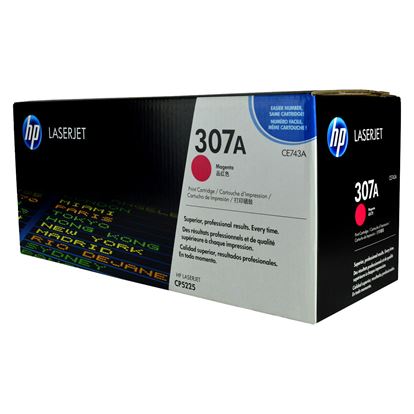 OEM HP 307A (CE743A) Toner Cartridge, Magenta 7.3K Yield 1