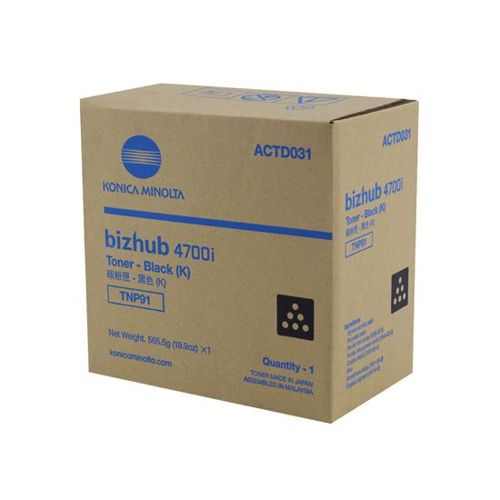 OEM Konica Minolta TNP91 (ACTD031) Toner Cartridge, Black 20K Yield 1