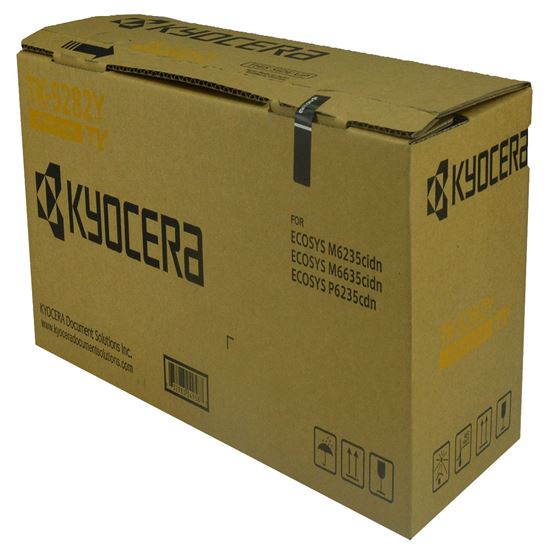 OEM Kyocera Mita TK-5282Y (1T02TWAUS0) Toner Cartridge, Yellow 11K Yield 1