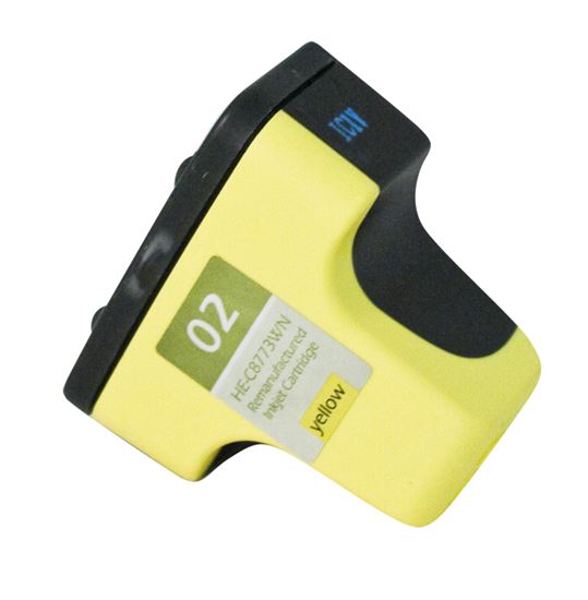 Remanufactured HP 02 (C8773WN) InkJet Cartridge, Yellow 500 Yield 1
