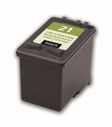 Remanufactured HP 21 (C9351AN) InkJet Cartridge, Black 190 Yield 1