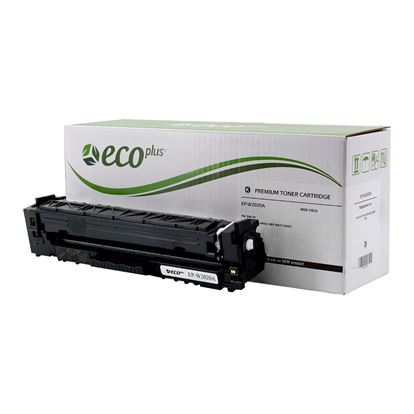 EcoPlus HP 414A (W2020A) Toner Cartridge, Black 2.1K Yield, (Used OEM Chip), Made in USA 1