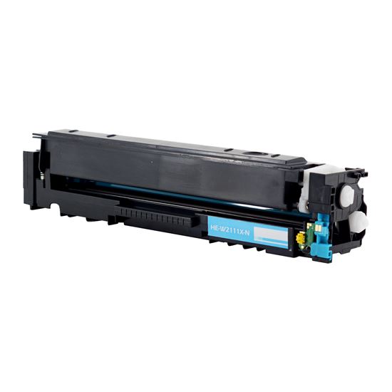 Compatible HP 206X (W2111X) Toner Cartridge, Cyan 2.45K High Yield, (New Chip) 1