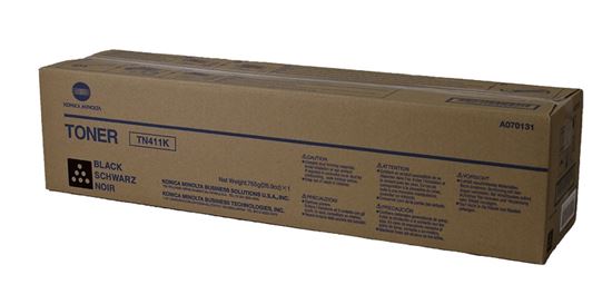 OEM Konica Minolta TN411K (A070131) Toner Cartridge, Black 45K Yield 1