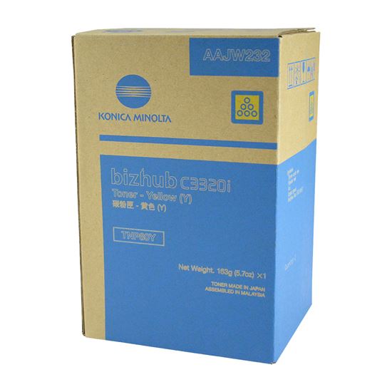 OEM Konica Minolta TNP80Y (AAJW432) Toner Cartridge, Yellow 9K Yield 1