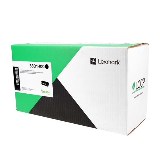OEM Lexmark  (58D1H00) Toner Cartridge, Black 15K High Yield, Return Program 1