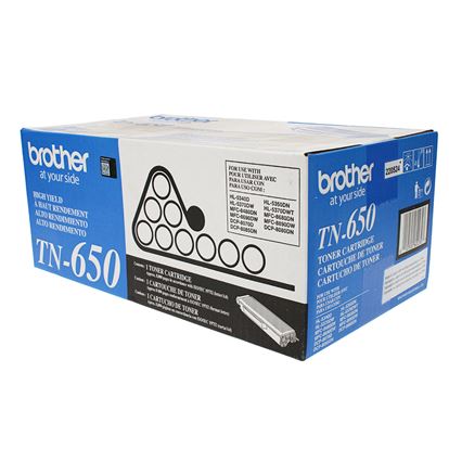 OEM Brother  (TN650) Toner Cartridge, Black 8K High Yield 1