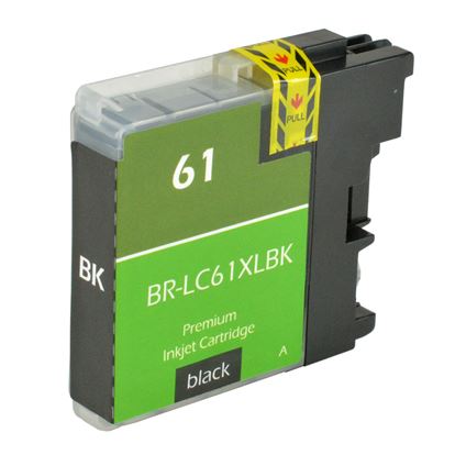 Compatible Brother LC61/LC65 (LC61BK,LC65HYBK) InkJet Cartridge, Black 1100 High Yield 1