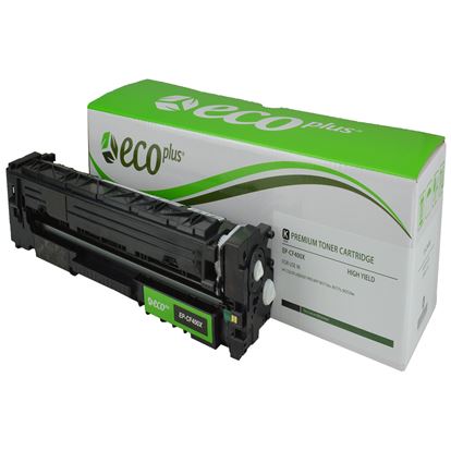EcoPlus HP 201X (CF400X) Toner Cartridge, Black 2.8K High Yield 1