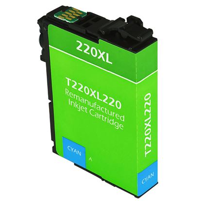 Remanufactured Epson 220XL (T220XL220) InkJet Cartridge, Cyan 450 High Yield 1