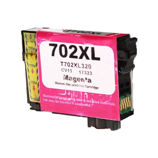 Remanufactured Epson 702XL (T702XL320) InkJet Cartridge, Magenta 950 Ultra High Yield 1
