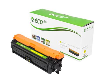 EcoPlus HP 650A (CE272A) Toner Cartridge, Yellow 15K Yield 1