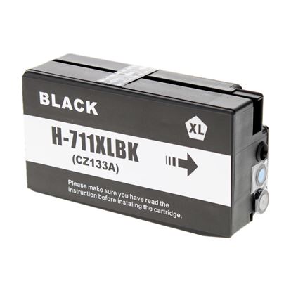 Remanufactured HP 711 (CZ133A) Wide Format, Black 80ml 1