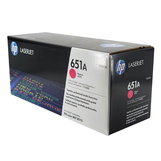 OEM HP 651A (CE343A) Toner Cartridge, Magenta 16K Yield 1