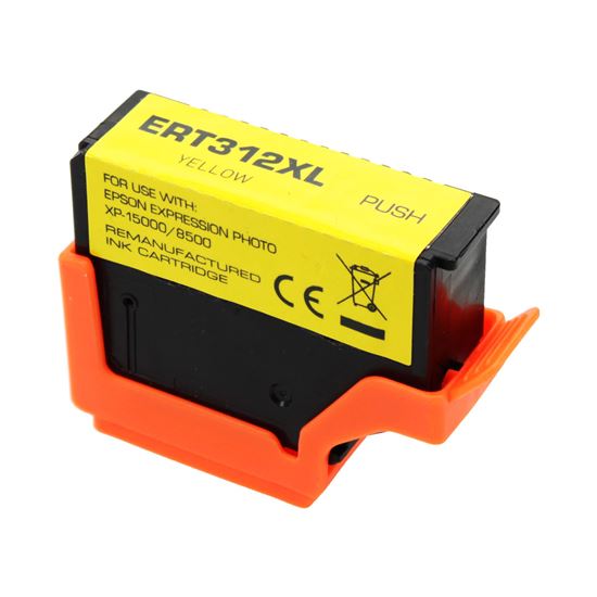 Remanufactured Epson 312XL (T312XL420) InkJet Cartridge, Photo Yellow 500 High Yield 1