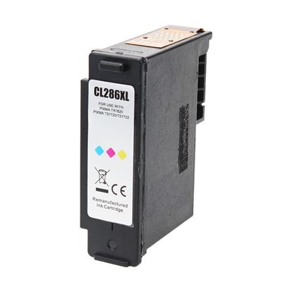 Remanufactured Canon CL-286XL (6216C001) Inkjet Cartridge, Tri-Color 400 High Yield 1