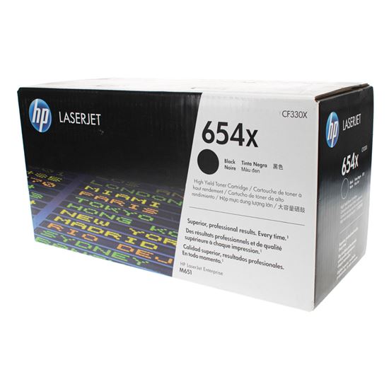 OEM HP 654X (CF330X) Toner Cartridge, Black 20.5K High Yield 1