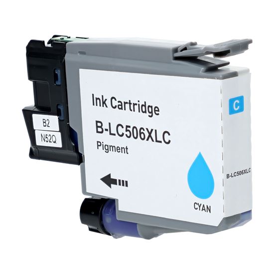 Compatible Brother LC506XLC Inkjet Cartridge, Cyan 1500 High Yield 1
