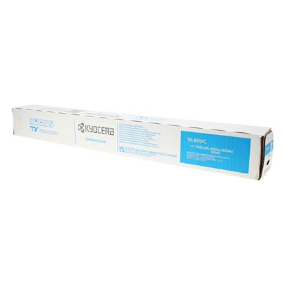 OEM Kyocera Mita TK-8557C (1T02XCCUS0) Toner Cartridge, Cyan 24K Yield 1