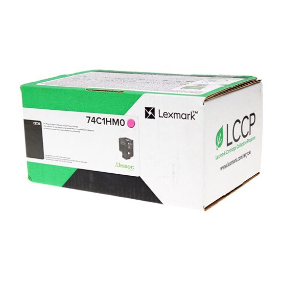 OEM Lexmark  (74C1HM0) Toner Cartridge, Magenta 12K High Yield, Return Program 1