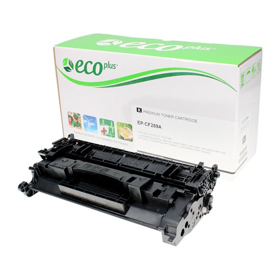 EcoPlus HP 89A (CF289A) Toner Cartridge, Black 5K Yield, (Used OEM Chip), TAA Compliant 1