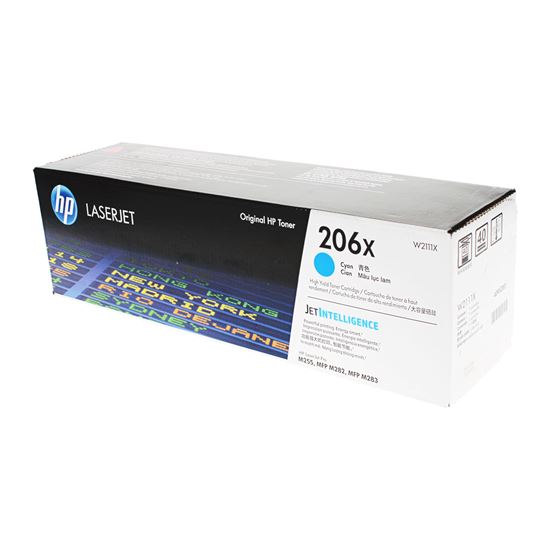 OEM HP 206X (W2111X) Toner Cartridge, Cyan 2.45K High Yield 1