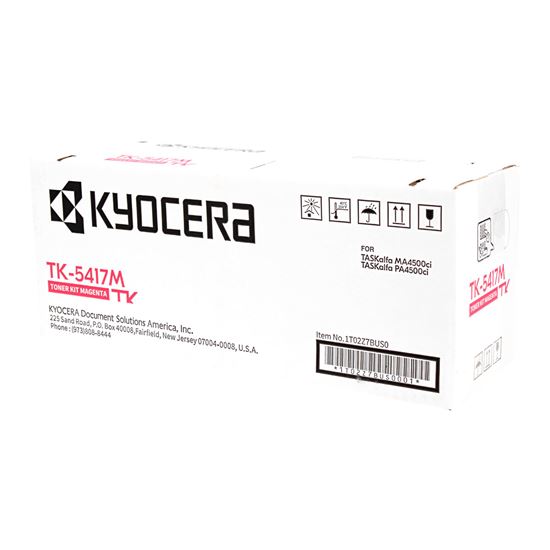 OEM Kyocera Mita TK-5417M (1T02Z7BUS0) Toner Cartridge, Magenta 13K Yield 1