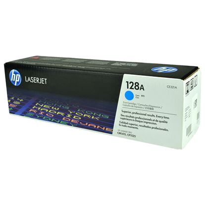 OEM HP 128A (CE321A) Toner Cartridge, Cyan 1.3K Yield 1