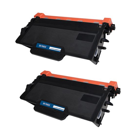 Compatible Brother TN850 (TN850, TN820) Toner Cartridge, Black 8K High Yield, 2 Cartridge Value Pack 1