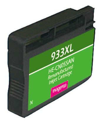 Remanufactured HP 933XL (CN055AN) InkJet Cartridge, Magenta 825 High Yield, Read Ink Level 1