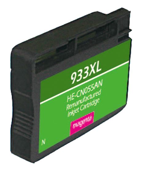 Remanufactured HP 933XL (CN055AN) InkJet Cartridge, Magenta 825 High Yield, Read Ink Level 1