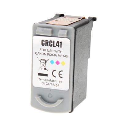 Remanufactured Canon CL-41/CL-51 (0617B002) Inkjet Cartridge, Universal Tri-Color 195 Yield, CL-41/51 1