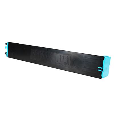 Compatible Sharp MX-2630 / MX-3050 (MX-61NTCA) Toner Cartridge, Cyan 24K Yield, TAA Compliant, Made in USA 1
