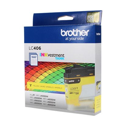 OEM Brother  (LC406Y) Inkjet, Yellow 1.5K Yield 1