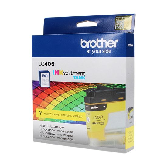 OEM Brother  (LC406Y) Inkjet, Yellow 1.5K Yield 1