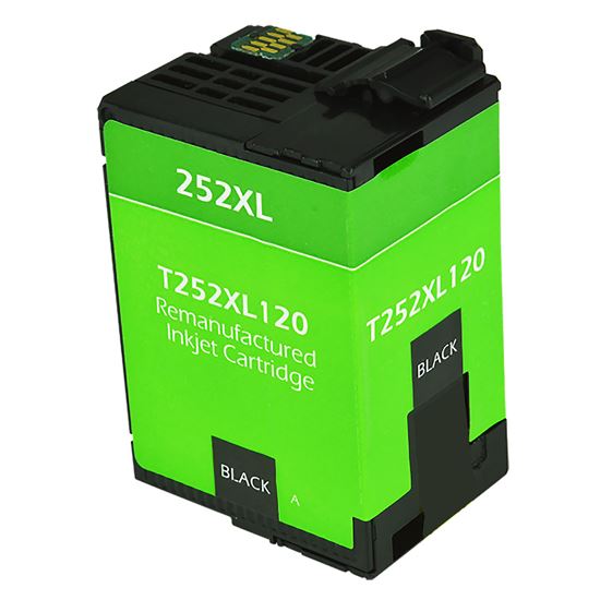 Remanufactured Epson 252XL (T252XL120) InkJet Cartridge, Black 1.1K High Yield 1