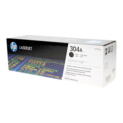OEM HP 304A (CC530A) Toner Cartridge, Black 3.5K Yield 1