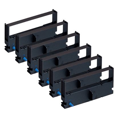 Compatible TEC TEC1650 POS Ribbon, Purple, 6 Pack Value Pack 1