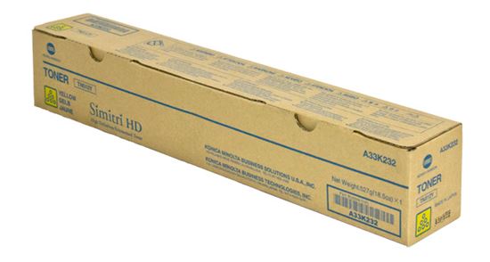 OEM Konica Minolta TN512Y (A33K232) Toner Cartridge, Yellow 26K Yield 1