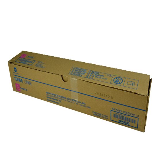 OEM Konica Minolta TN221M (A8K3330) Toner Cartridge, Magenta 21K Yield 1