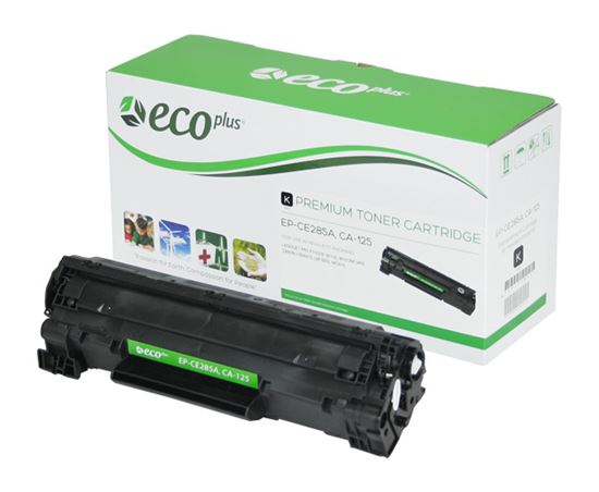 EcoPlus HP 85A (CE285A) Toner Cartridge, Black 1.6K Yield 1