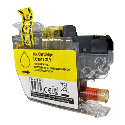 Compatible Brother LC3017 XL (LC3017Y) InkJet Cartridge, Yellow 550 High Yield 1