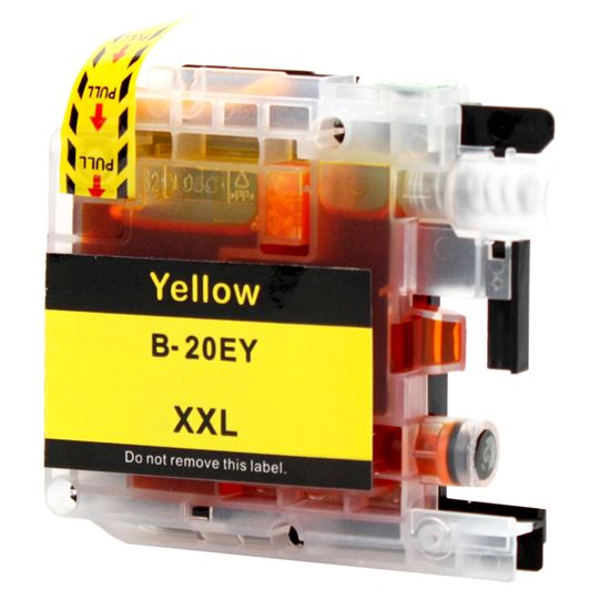 Compatible Brother LC20E (LC20EY) InkJet Cartridge, Yellow 1200 High Yield 1