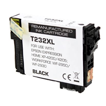 Remanufactured Epson 232Xl (T232XL120) Inkjet Cartridge, Black 380 High Yield, 380 High Yield 1