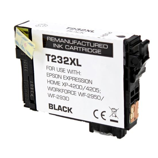 Remanufactured Epson 232Xl (T232XL120) Inkjet Cartridge, Black 380 High Yield, 380 High Yield 1